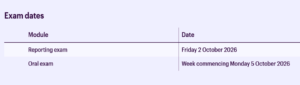 Exam Dates